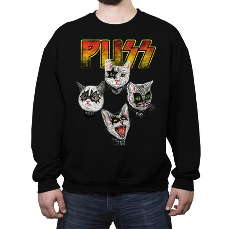 PUSS - Crew Neck Sweatshirt Crew Neck Sweatshirt RIPT Apparel