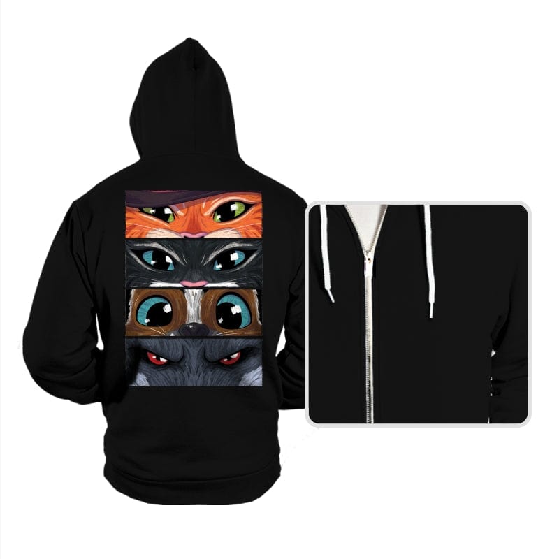 Puss in Boots Eyes - Hoodies Hoodies RIPT Apparel Small / Black