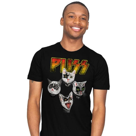 PUSS - Mens T-Shirts RIPT Apparel Small / Black