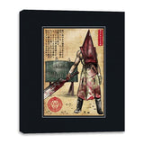 Pyramid Head Woodblock - Canvas Wraps Canvas Wraps RIPT Apparel 16x20 / Black