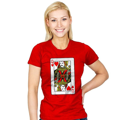 Queen Card - Womens T-Shirts RIPT Apparel