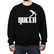 QUEEN - Crew Neck Sweatshirt Crew Neck Sweatshirt RIPT Apparel Small / Black