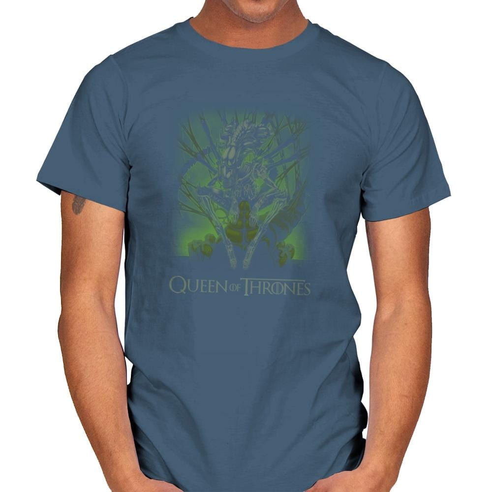 Queen of Thrones Exclusive - Mens T-Shirts RIPT Apparel Small / Indigo Blue