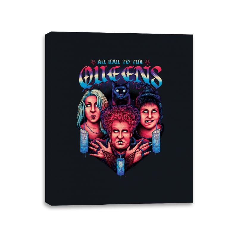 Queens of Halloween - Canvas Wraps Canvas Wraps RIPT Apparel 11x14 / Black