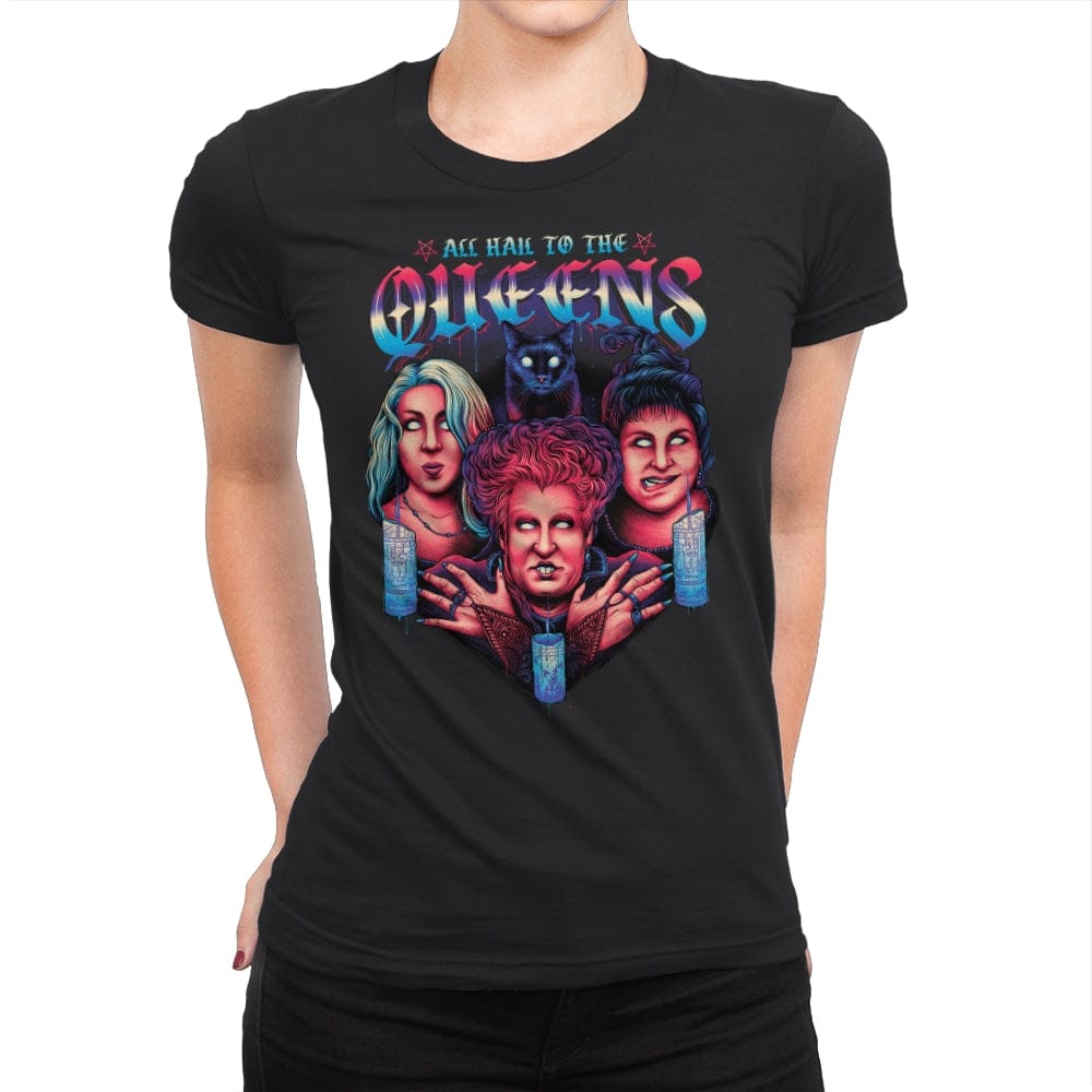 Queens of Halloween - Womens Premium T-Shirts RIPT Apparel Small / Black