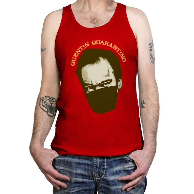 Quentin Quarantino - Tanktop Tanktop RIPT Apparel X-Small / Red