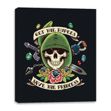 Questing for Life - Canvas Wraps Canvas Wraps RIPT Apparel 16x20 / Black