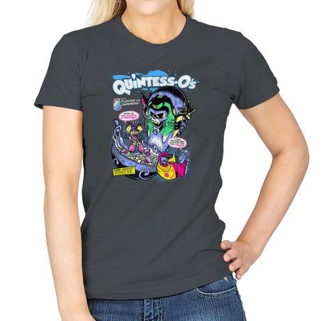 Quintessos Exclusive - Womens T-Shirts RIPT Apparel Small / Charcoal