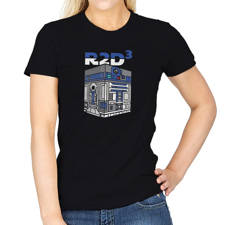 R2Dcubed - Womens T-Shirts RIPT Apparel Small / Black