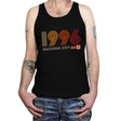 Raccoon City 1996 - Tanktop Tanktop RIPT Apparel X-Small / Black