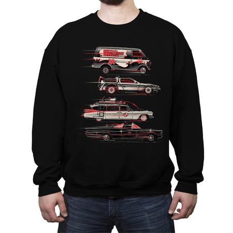 Race to Save the Day - Crew Neck Sweatshirt Crew Neck Sweatshirt RIPT Apparel Small / Black