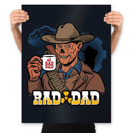 Rad Dad - Prints Posters RIPT Apparel 18x24 / Black