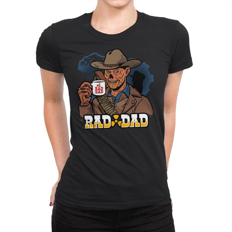 Rad Dad - Womens Premium T-Shirts RIPT Apparel Small / Black
