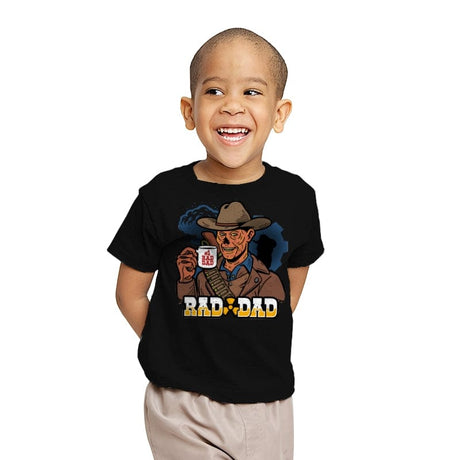 Rad Dad - Youth T-Shirts RIPT Apparel X-small / Black