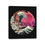 Rad Tiger Wave - Canvas Wraps Canvas Wraps RIPT Apparel 11x14 / Black