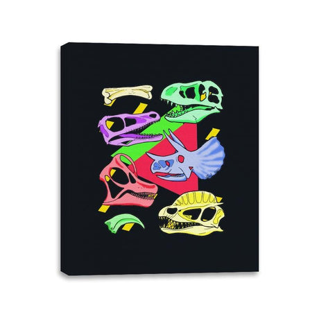 Radical Dinos - Canvas Wraps Canvas Wraps RIPT Apparel 11x14 / Black