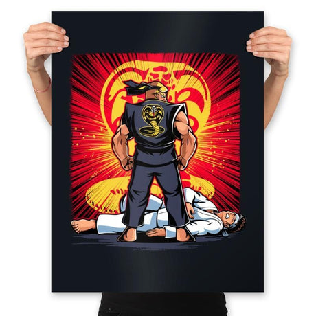 Raging Cobra - Prints Posters RIPT Apparel 18x24 / Black