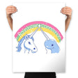 Rainbow Connection - Prints Posters RIPT Apparel 18x24 / White