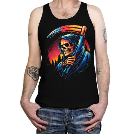 Rainbow Reaper - Tanktop Tanktop RIPT Apparel X-Small / Black