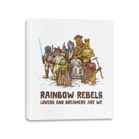 Rainbow Rebels - Canvas Wraps Canvas Wraps RIPT Apparel 11x14 / White