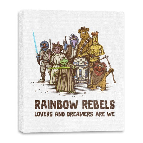 Rainbow Rebels - Canvas Wraps Canvas Wraps RIPT Apparel 16x20 / White