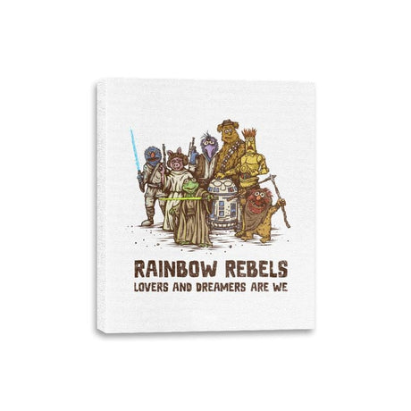 Rainbow Rebels - Canvas Wraps Canvas Wraps RIPT Apparel 8x10 / White