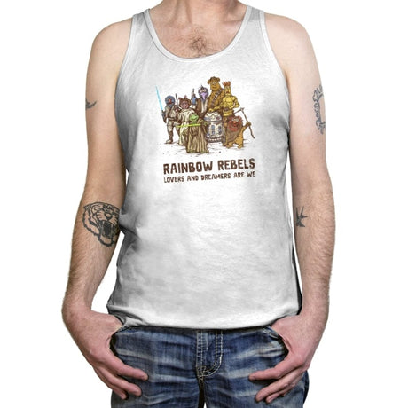 Rainbow Rebels - Tanktop Tanktop RIPT Apparel X-Small / White