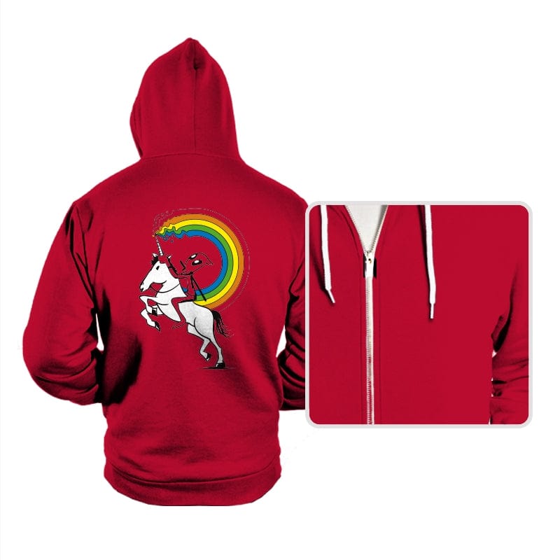 Rainbowgasm - Hoodies Hoodies RIPT Apparel Small / Red