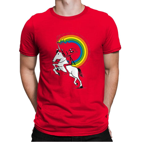 Rainbowgasm - Mens Premium T-Shirts RIPT Apparel Small / Red