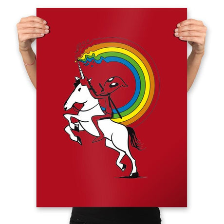 Rainbowgasm - Prints Posters RIPT Apparel 18x24 / Red