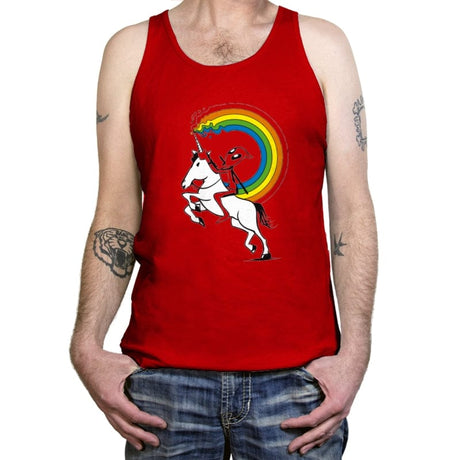 Rainbowgasm - Tanktop Tanktop RIPT Apparel X-Small / Red