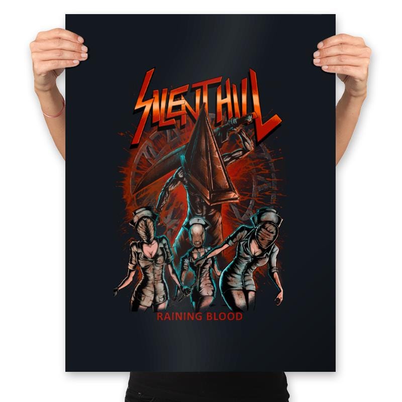 Raining Blood - Prints Posters RIPT Apparel 18x24 / Black