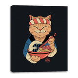 Ramen Meowster - Canvas Wraps Canvas Wraps RIPT Apparel 16x20 / Black