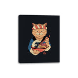 Ramen Meowster - Canvas Wraps Canvas Wraps RIPT Apparel 8x10 / Black