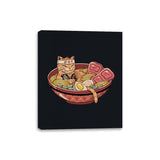 Ramen Meowster - Canvas Wraps Canvas Wraps RIPT Apparel 8x10 / Black