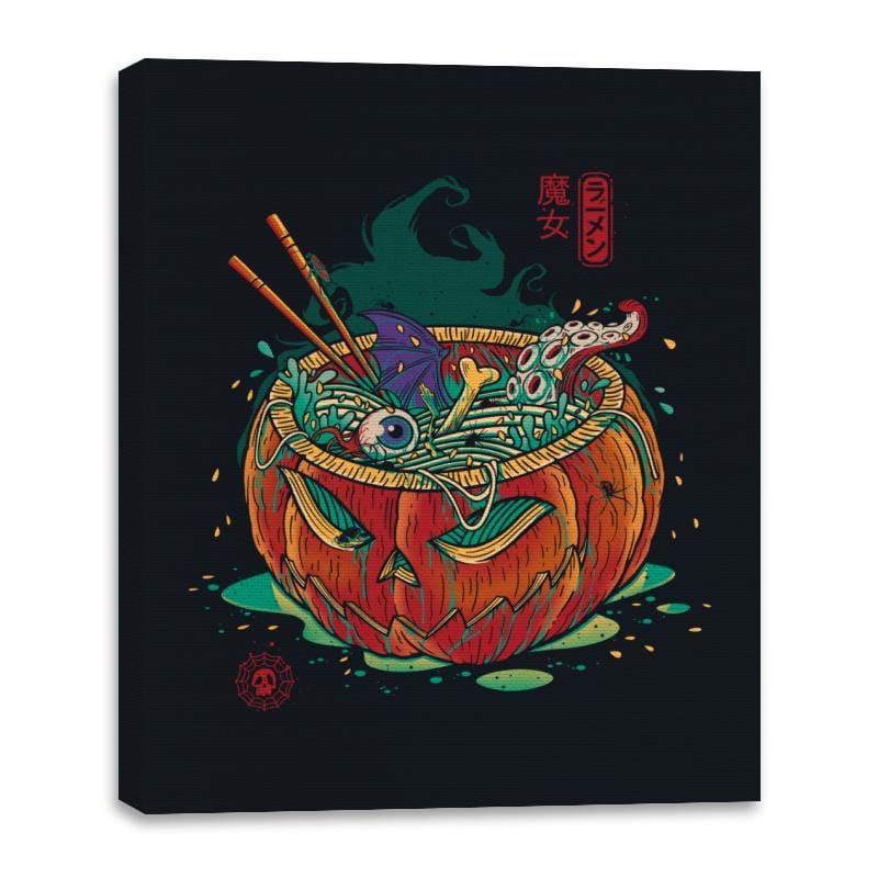 Ramen Witch - Canvas Wraps Canvas Wraps RIPT Apparel 16x20 / Black