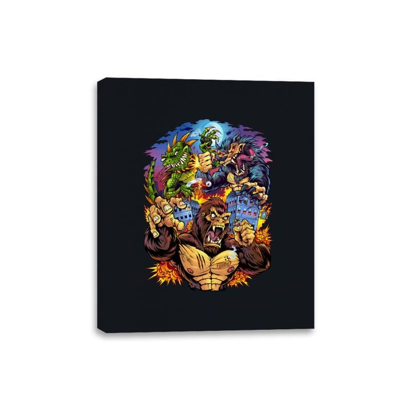 Rampage Arcade Tribute - Canvas Wraps Canvas Wraps RIPT Apparel 8x10 / Black