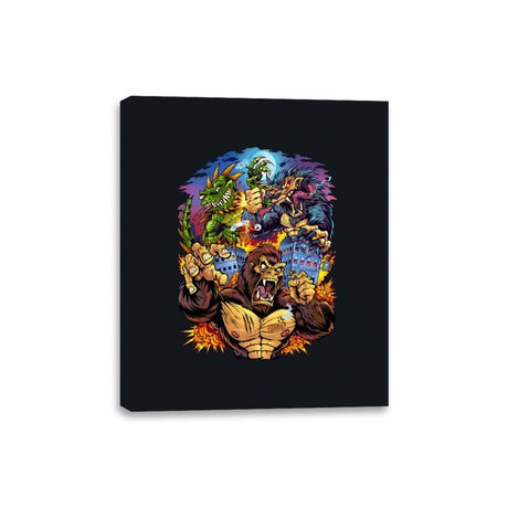 Rampage Arcade Tribute - Canvas Wraps Canvas Wraps RIPT Apparel 8x10 / Black