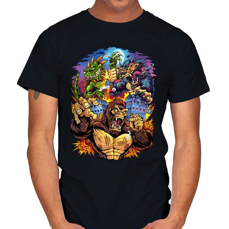 Rampage Arcade Tribute - Mens T-Shirts RIPT Apparel Small / Black