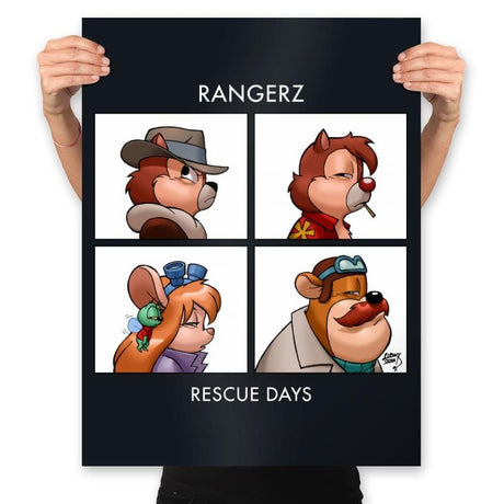 Rangerz - Prints Posters RIPT Apparel 18x24 / Black