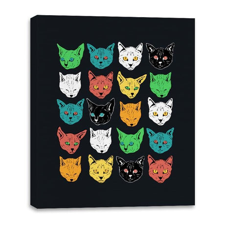 Ranom Cats - Canvas Wraps Canvas Wraps RIPT Apparel 16x20 / Black