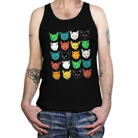 Ranom Cats - Tanktop Tanktop RIPT Apparel X-Small / Black