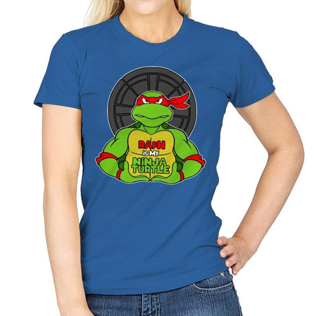 Raph is my Turtle (My Red Ninja Turtle) - Womens T-Shirts RIPT Apparel Small / Royal