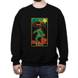 Raph Tarot Card - Crew Neck Sweatshirt Crew Neck Sweatshirt RIPT Apparel Small / Black