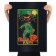 Raph Tarot Card - Prints Posters RIPT Apparel 18x24 / Black