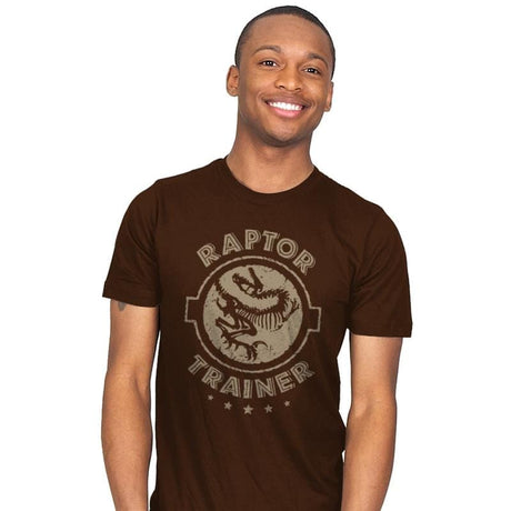 Raptor Trainer - Mens T-Shirts RIPT Apparel Small / Brown