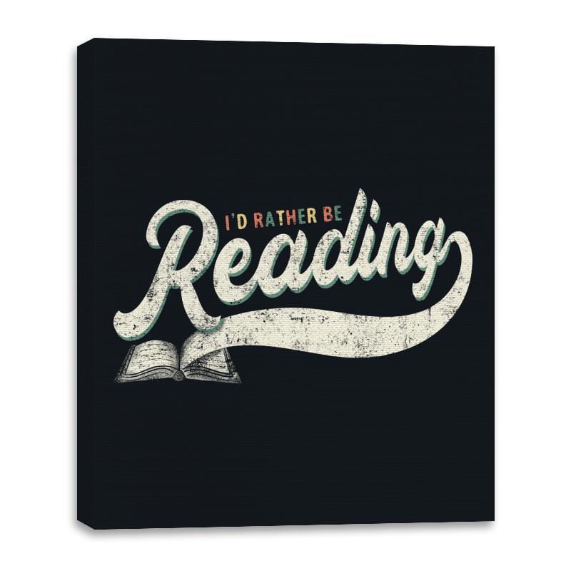 Rather Be Reading - Canvas Wraps Canvas Wraps RIPT Apparel 16x20 / Black