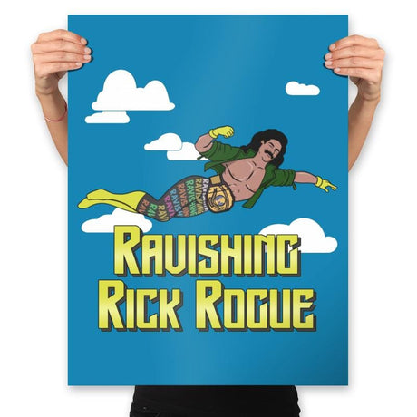 Ravishing Rick Rogue - Prints Posters RIPT Apparel 18x24 / Sapphire