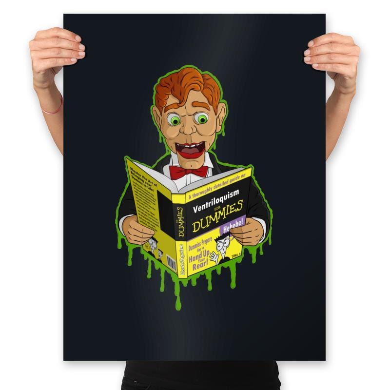 Reading Dummy - Prints Posters RIPT Apparel 18x24 / Black