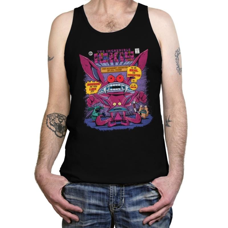 Real Monster - Tanktop Tanktop RIPT Apparel X-Small / Black